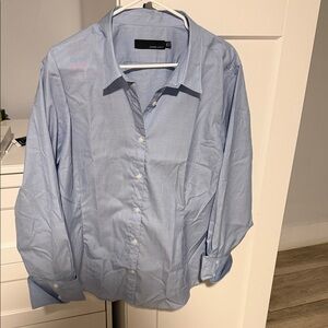 Women's Light Blue Button Down Shirt